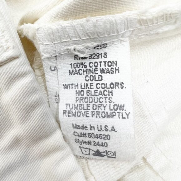 Juicy Couture Jeans Women's Size 31 Off White Flared Leg Boot Cut Rigid Denim - Picture 6 of 14